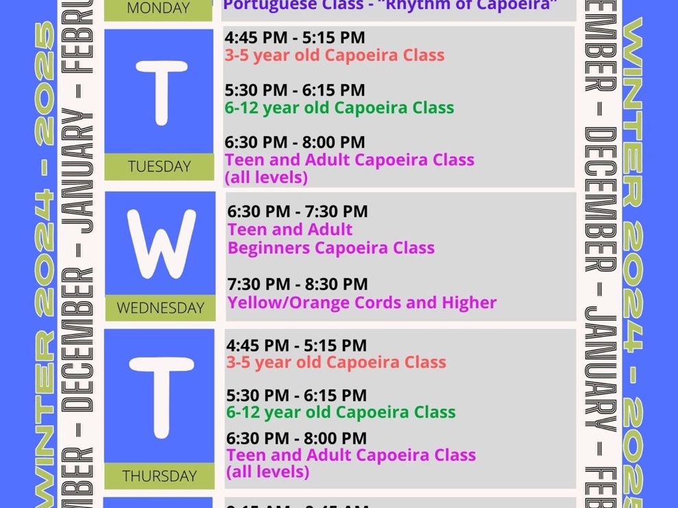 December Schedule 2024